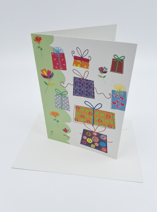 Wenskaart diverse pakjes