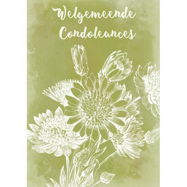 Wenskaart welgemeneende condoleances