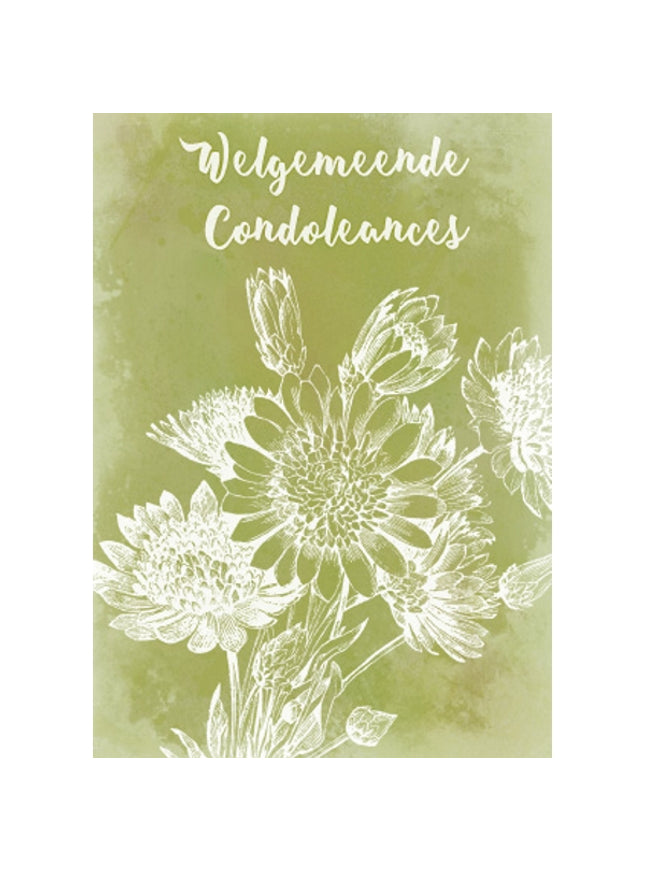 Wenskaart welgemeneende condoleances