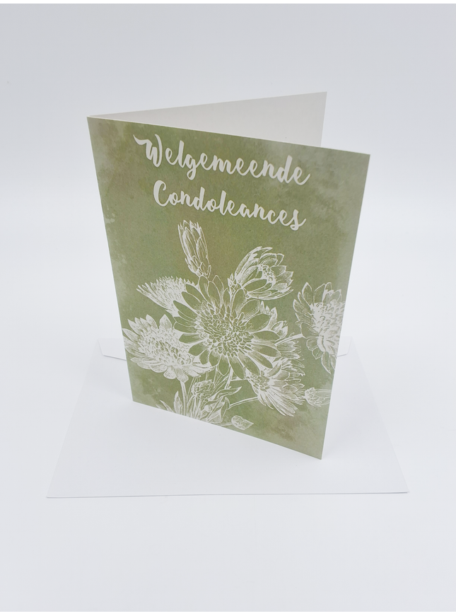 Wenskaart welgemeneende condoleances