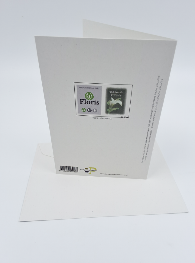 Wenskaart met oprechte deelneming