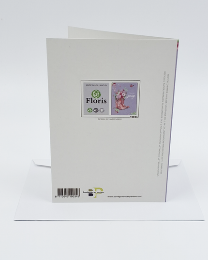 Wenskaart jarige en laars