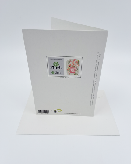 Wenskaart tas met bloemen