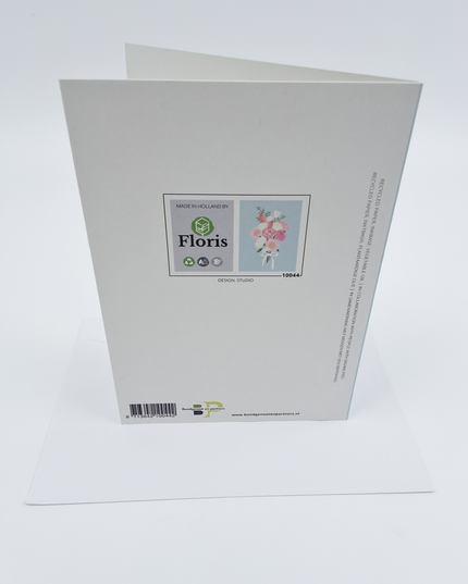 Wenskaart bosje bloemen