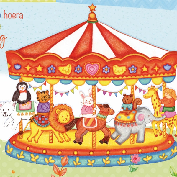 Wenskaart draaimolen