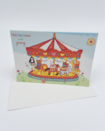 Wenskaart draaimolen