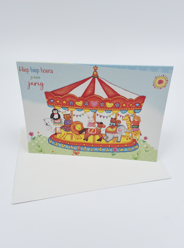 Wenskaart draaimolen