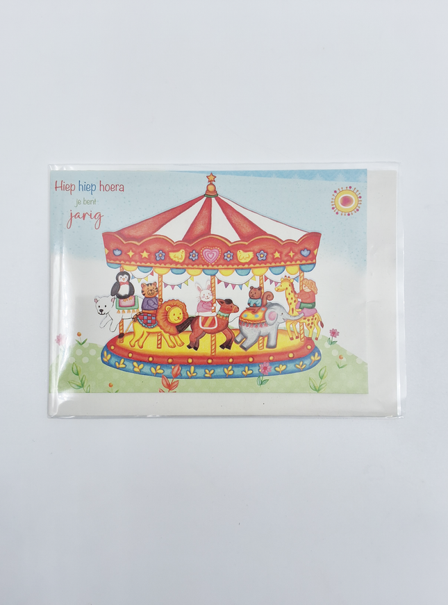 Wenskaart draaimolen