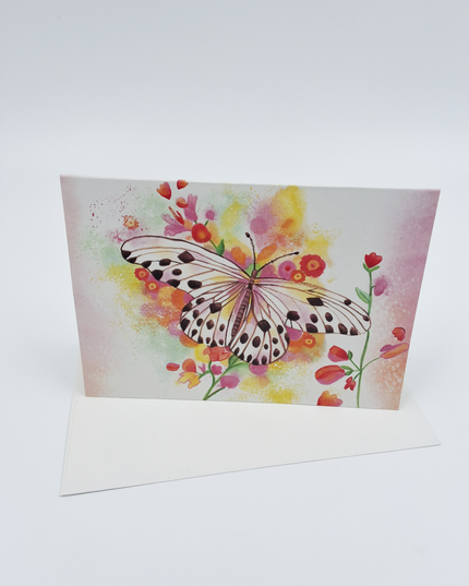 Wenskaart vlinder