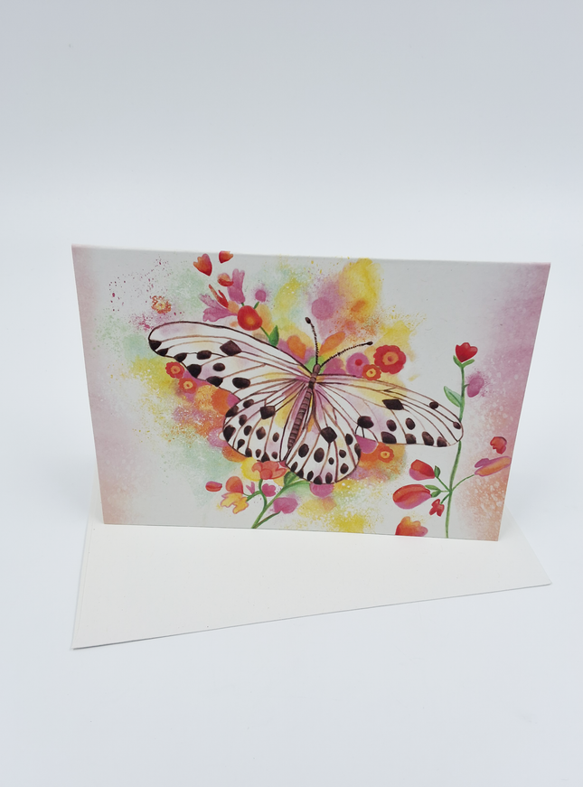 Wenskaart vlinder