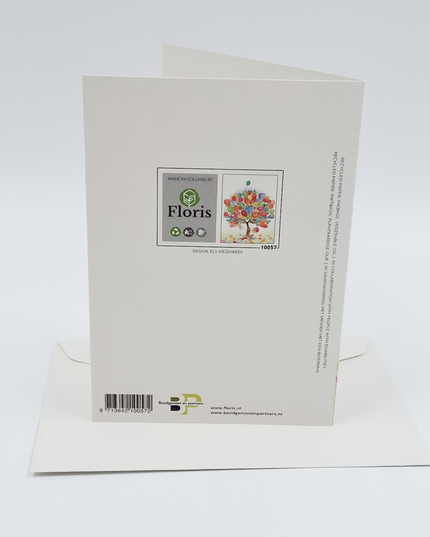 Wenskaart boom vol met ballonnen