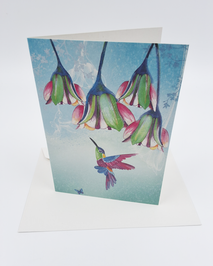 Wenskaart kolibri