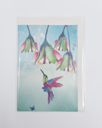 Wenskaart kolibri