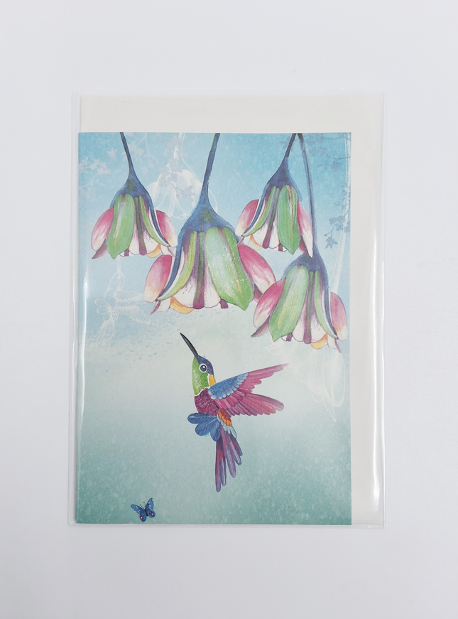 Wenskaart kolibri