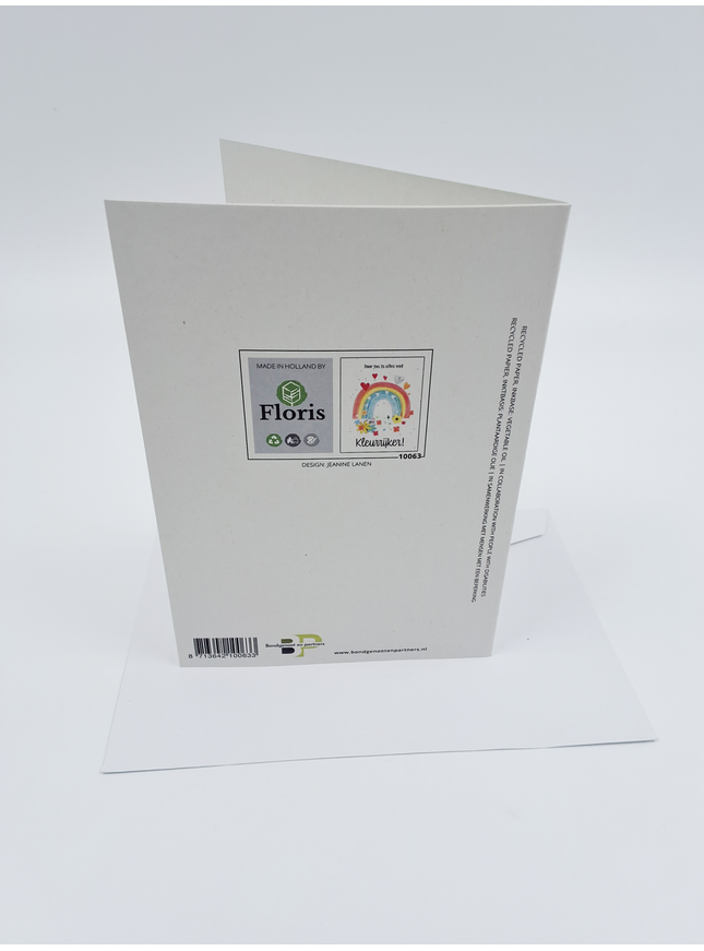 Greeting card rainbow, more colorful