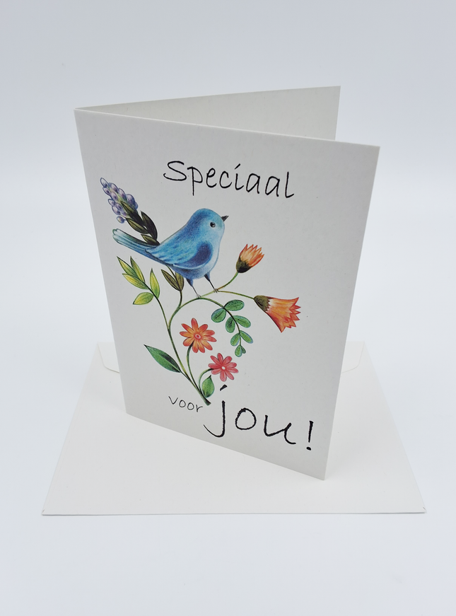 Wenskaart vogel, speciaal voor jou