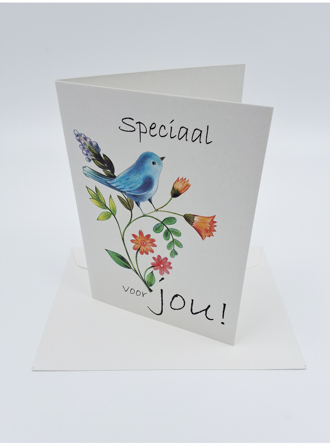 Wenskaart vogel, speciaal voor jou