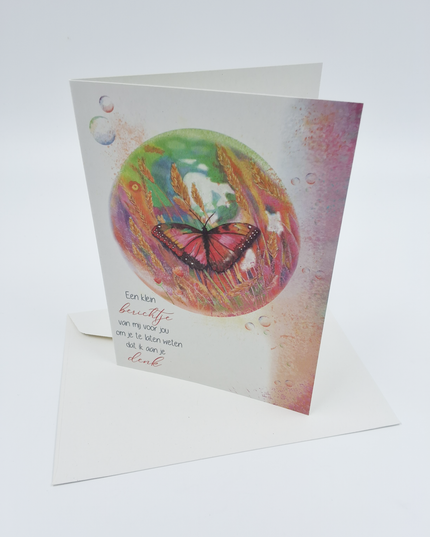 Wenskaart ik denk aan jou