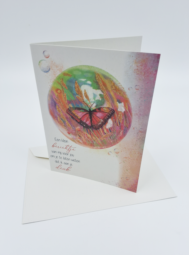 Wenskaart ik denk aan jou