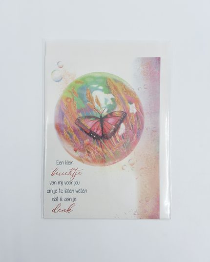 Wenskaart ik denk aan jou