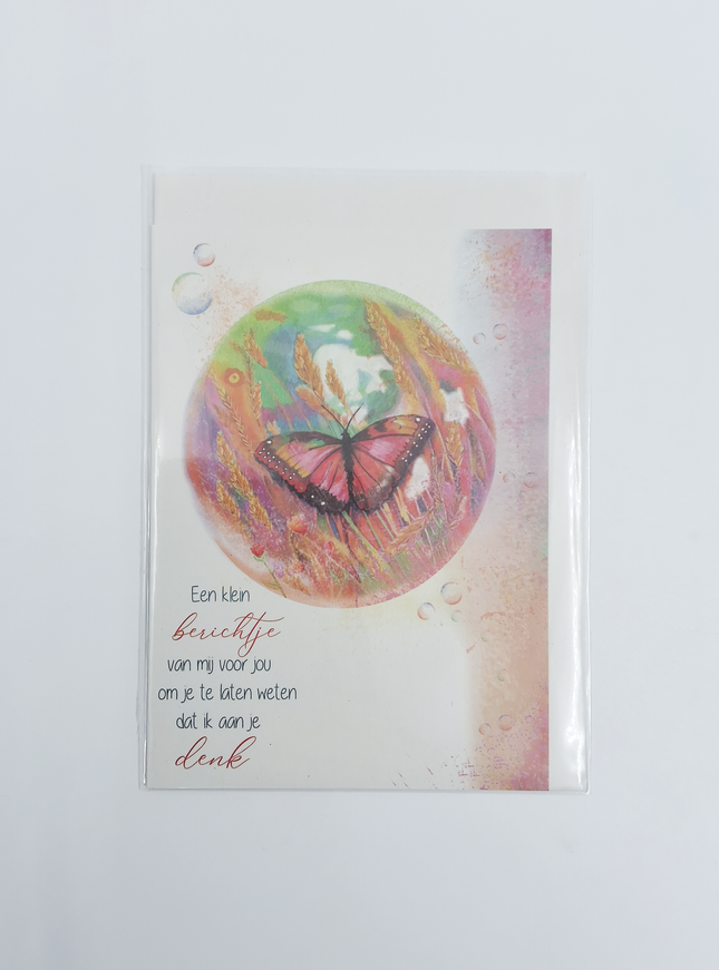 Wenskaart ik denk aan jou