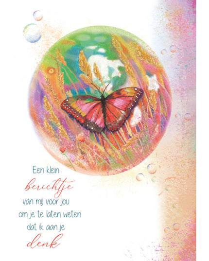 Wenskaart ik denk aan jou