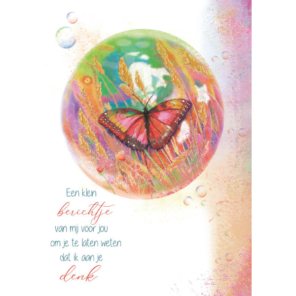 Wenskaart ik denk aan jou