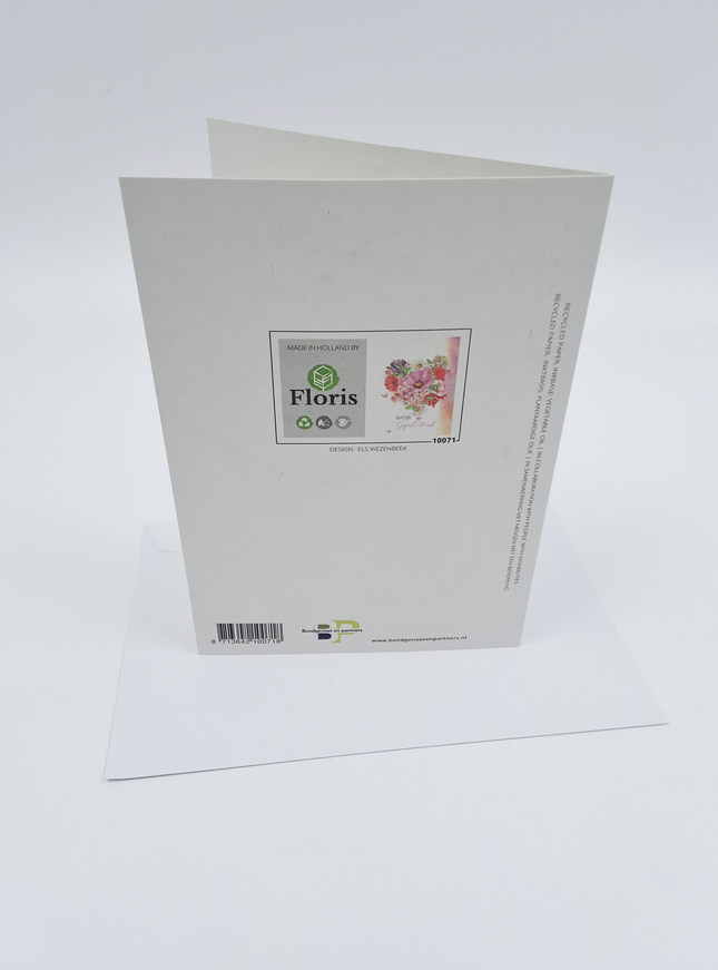 Wenskaart hartelijk gefeliciteerd