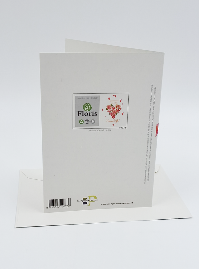 Wenskaart gefeliciteerd met jullie huwelijk