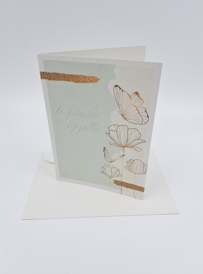 Wenskaart in gedachte bij jullie