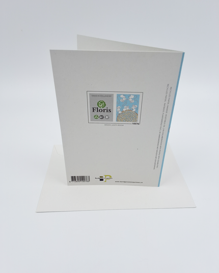 Wenskaart blauwe beschuit en muisjes