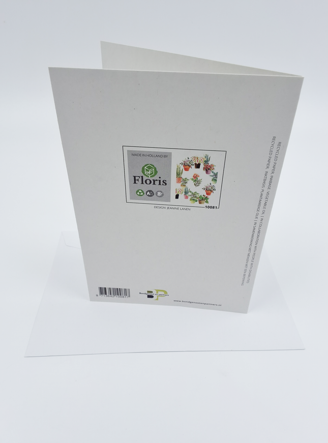 Wenskaart ring van planten