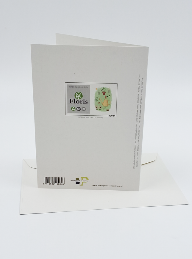 Wenskaart tuin gereedschap