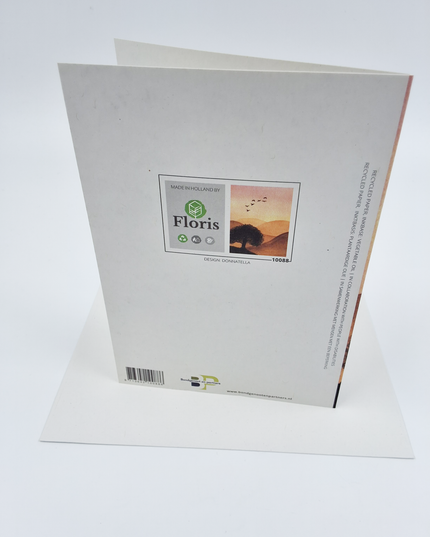 Wenskaart boom en vogels