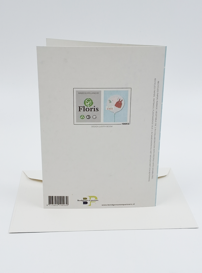 Wenskaart hallo klein wonder jongen