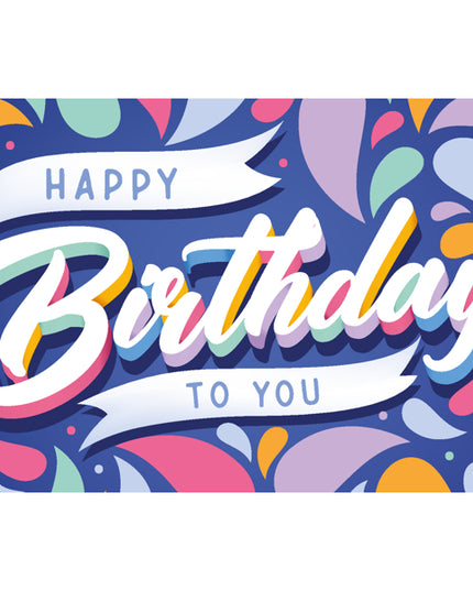 Wenskaart happy birthday