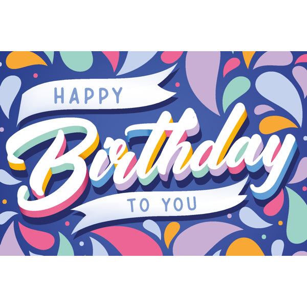 Wenskaart happy birthday