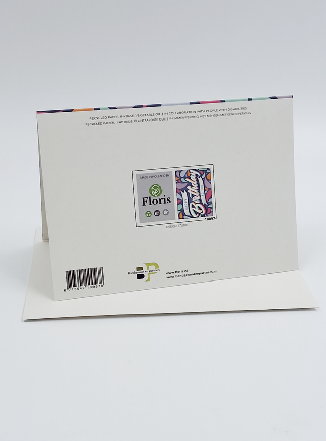Carte de vœux d'anniversaire