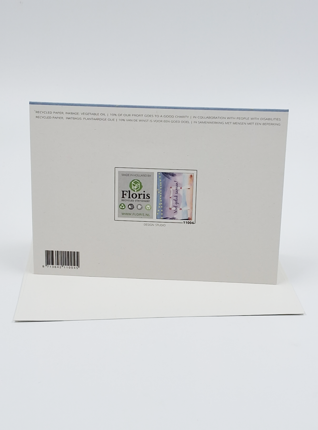 Wenskaart veel geluk samen