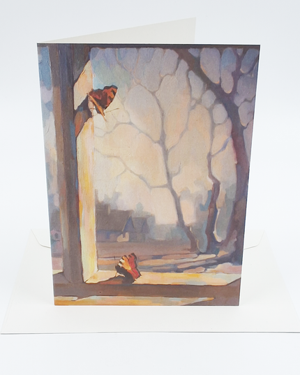 wenskaart winter vlinders