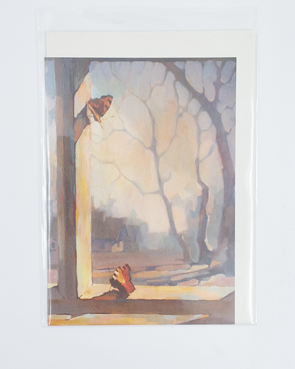 wenskaart winter vlinders