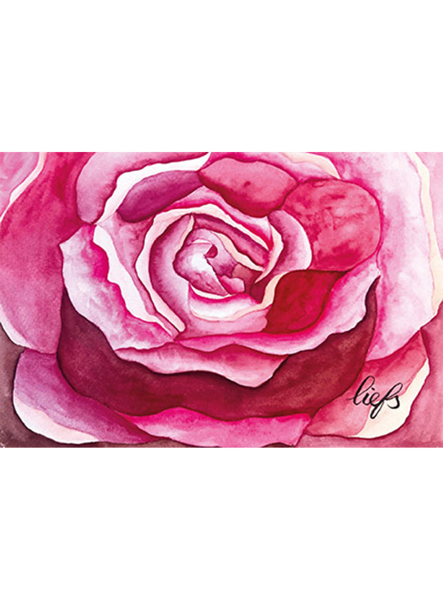 Greeting card rose