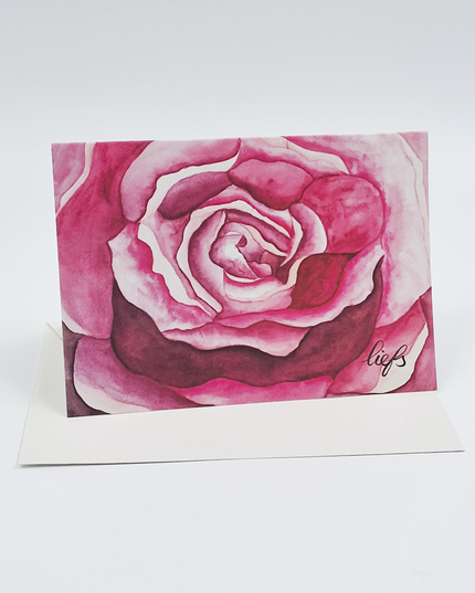 Wenskaart roos