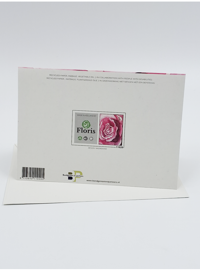 Greeting card rose