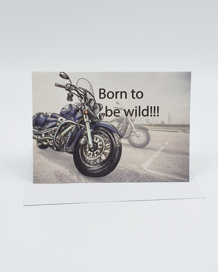 Wenskaart born to be wild