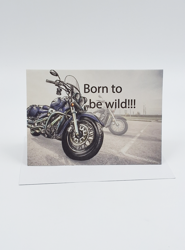 Wenskaart born to be wild