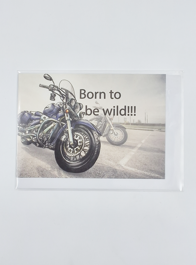 Wenskaart born to be wild