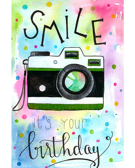 Wenskaart smile it's your birthday