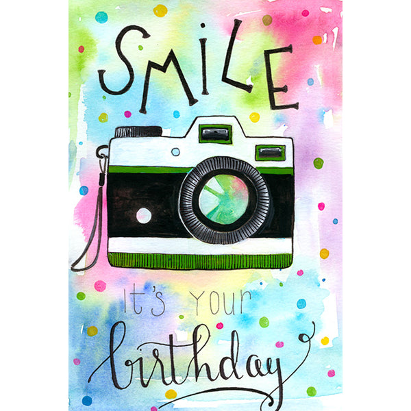 Wenskaart smile it's your birthday