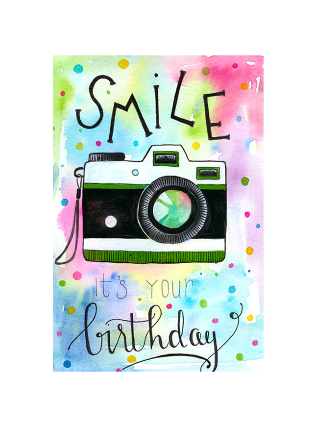 Greeting card smile it's your birthday
